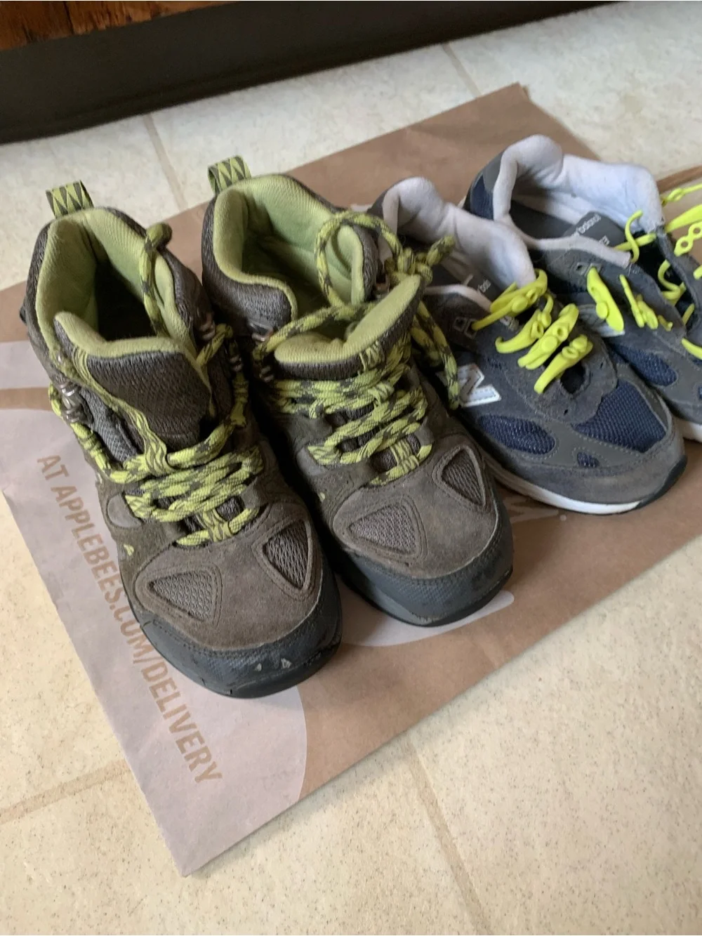 Bundle: 2 Pairs Boys Size 1 Sneakers (L.L. Bean Boots + New Balance 993)